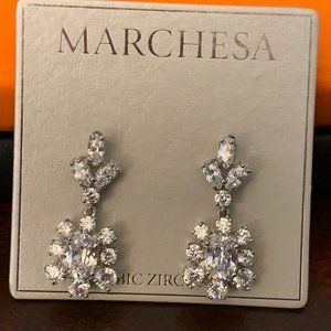 Marchesa CZ Drop Earrings